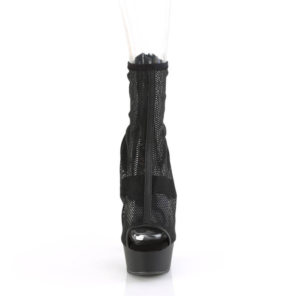 Pleaser - DELIGHT-1006 Plateau Laarzen - Zwart